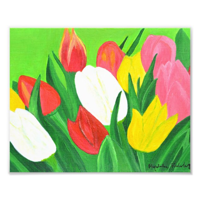 Tulips1 Photo Print (Front)