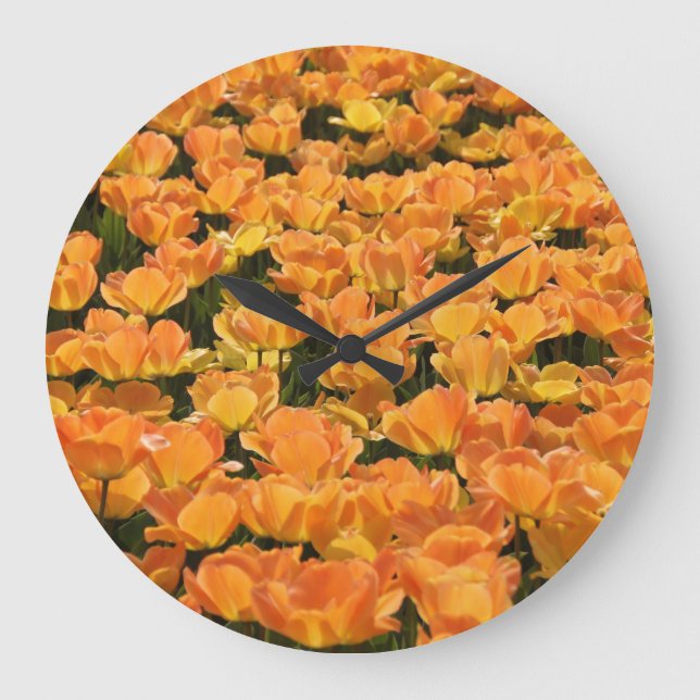 Tulips 1 Wall Clocks & Numeral Options (Front)