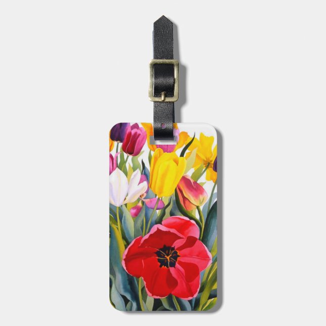 Tulips 2007 luggage tag (Front Vertical)