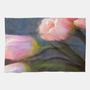 Tulips 2 tea towel