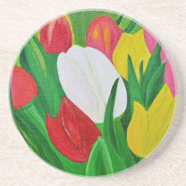 Tulips 2a coaster (Front)