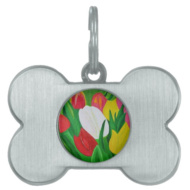 Tulips 2a pet name tag (Front)