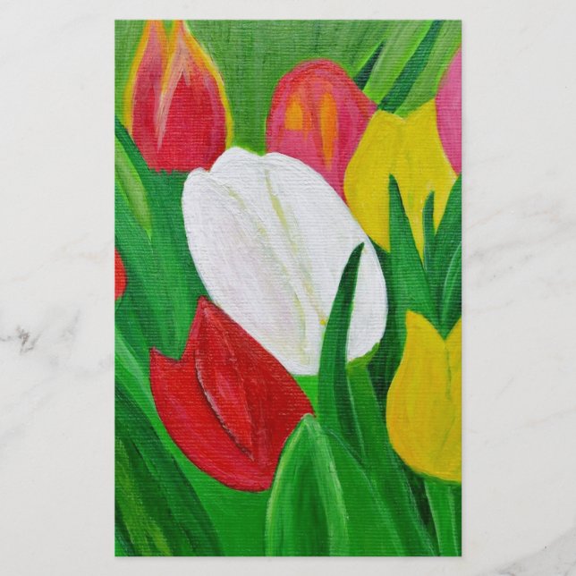Tulips 2a stationery (Front)