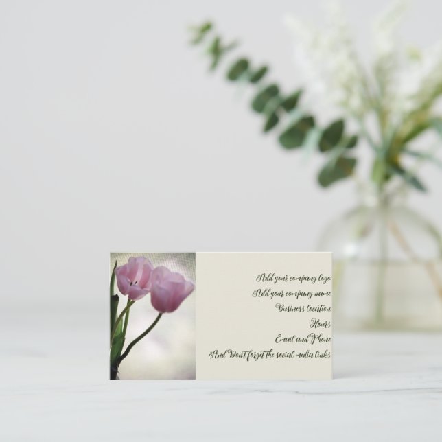 Tulips 3265 business card (Standing Front)