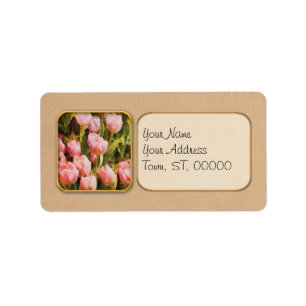Tulips - A field of pink Label