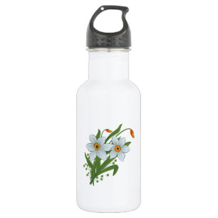 Tulips and Daffodils Flowers 532 Ml Water Bottle