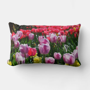 Tulips and Daffodils Lumbar Cushion