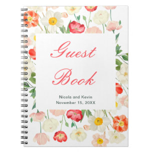 Tulips and Daffodils Spring Wedding Notebook