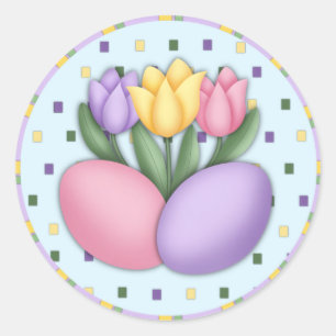 Tulips and Eggs Stickers