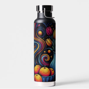 Tulips And Oranges Artistic Water Bottle
