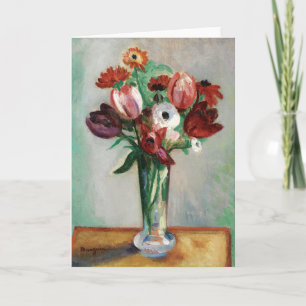 Tulips and Ranunculus   Henri Manguin Card