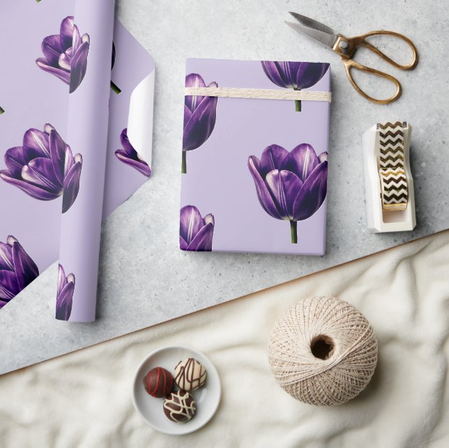 Tulips Artsy Fun Gift Ideas Wrapping Paper (Crafts)