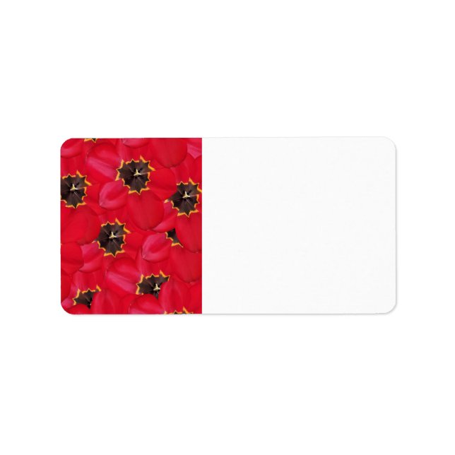 Tulips background label (Front)