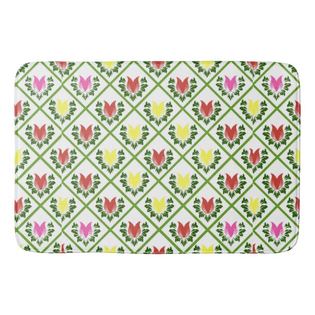 Tulips Bath Mat (Front)