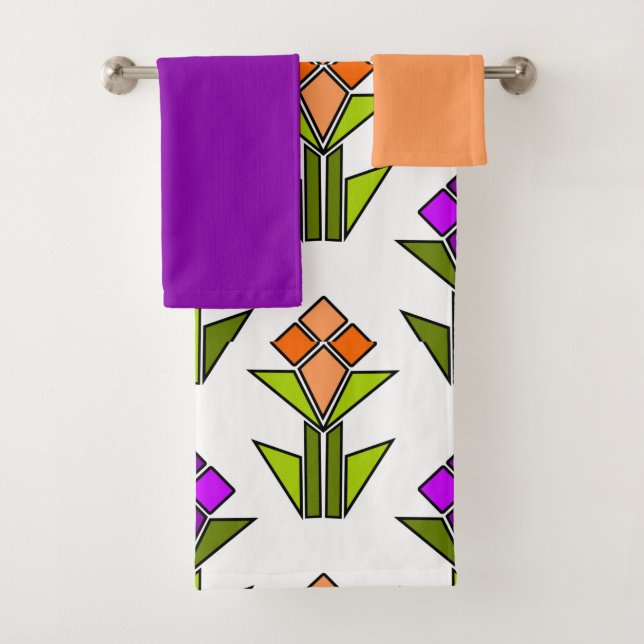 Tulips Bath Towel Set (Insitu)
