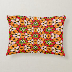 Tulips Bouquet Pattern Decorative Cushion