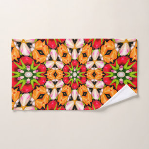 Tulips Bouquet Pattern Hand Towel