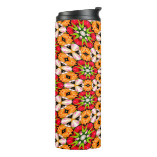 Tulips Bouquet Pattern Thermal Tumbler