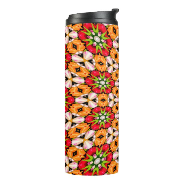 Tulips Bouquet Pattern Thermal Tumbler (Rotated Left)