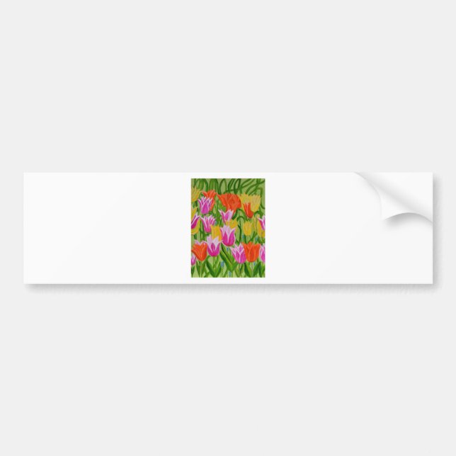 Tulips Bumper Sticker (Front)