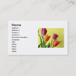 Tulips Business Card