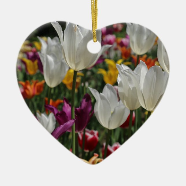 Tulips Ceramic Ornament (Front)