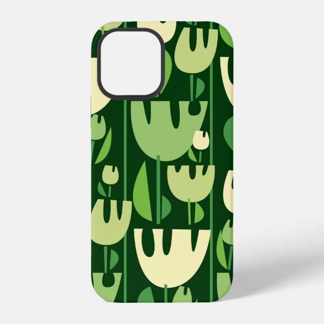 Tulips colour seamless pattern iPhone case (Back)