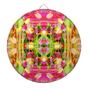 TULIPS - Coloured Tulips of Fractal Art - Dartboard