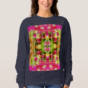 TULIPS - Coloured Tulips of Fractal Art - Sweatshirt