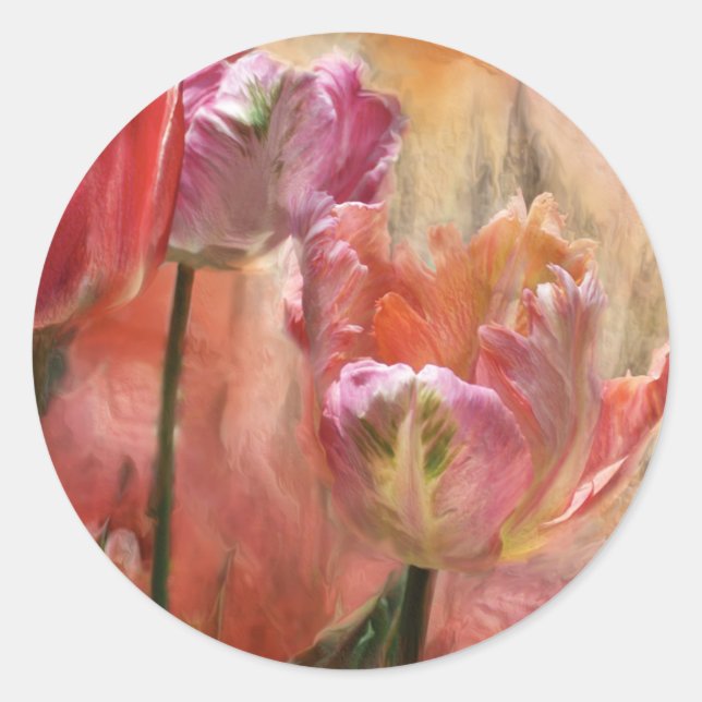 Tulips - Colours Of Love Art Sticker (Front)