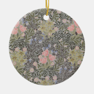 Tulips, Daisies and Honeysuckle Ceramic Tree Decoration