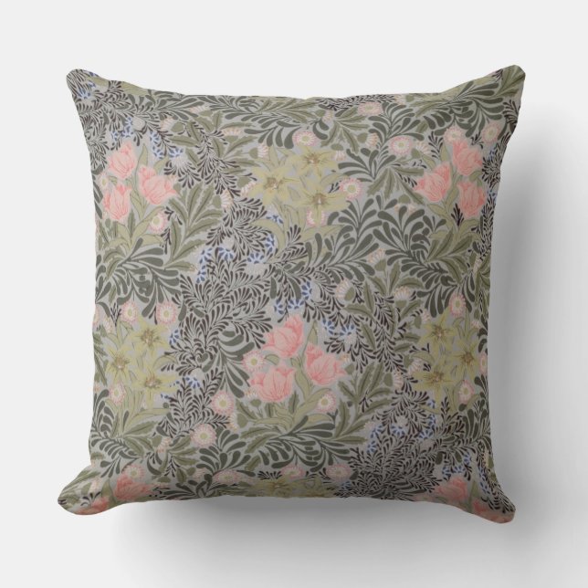 Tulips, Daisies and Honeysuckle Cushion (Front)
