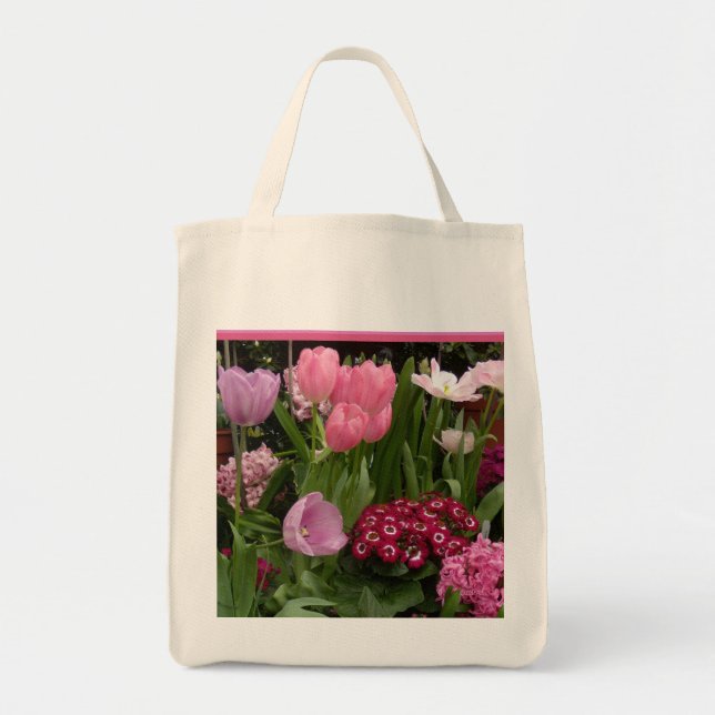 Tulips Daisies Hyacinths Tote Bag (Front)