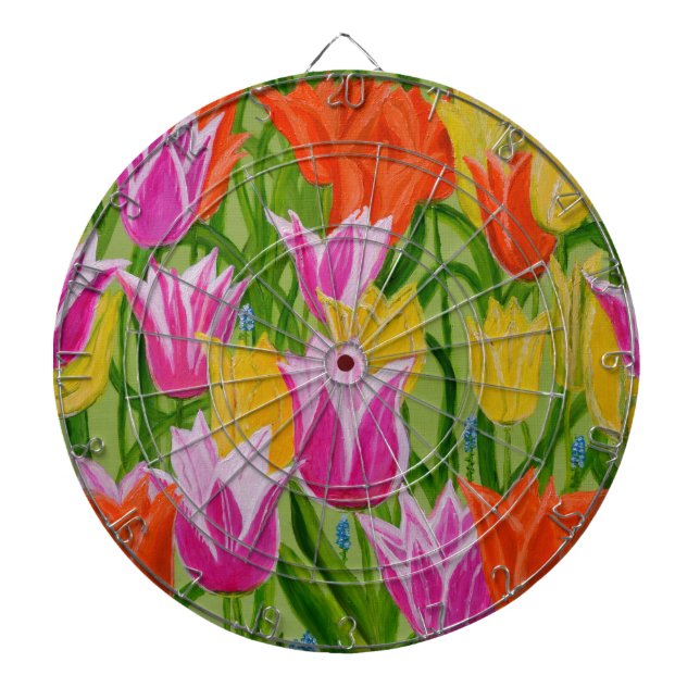 Tulips Dartboard (Front)