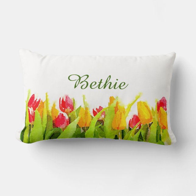 Tulips decor cushion (Front)