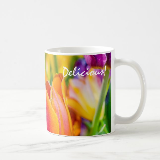 Tulips Enchanting Customisable Coffee Mug (Right)