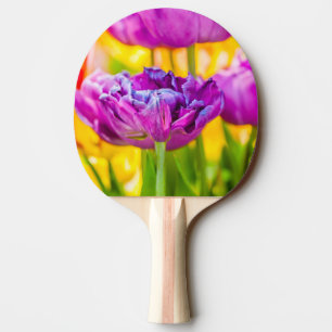 Tulips Enchanting Dark Pink Ping Pong Paddle