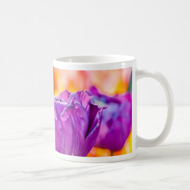 Tulips Enchanting Purple Coffee Mug (Right)