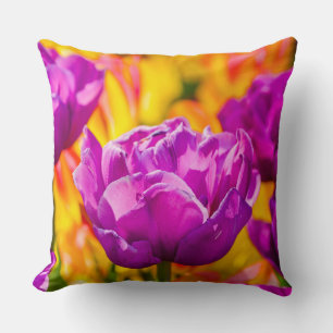 Tulips Enchanting Violet Cushion