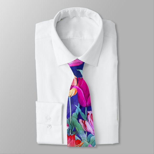 Tulips field tie (Tied)