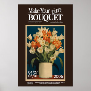 Tulips Floral Print Amsterdam Flower Festival Wall