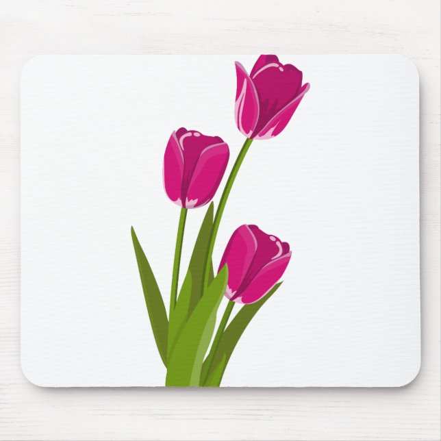 Tulips Flowers Mouse Pad (Front)