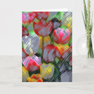 Tulips For Mum Card