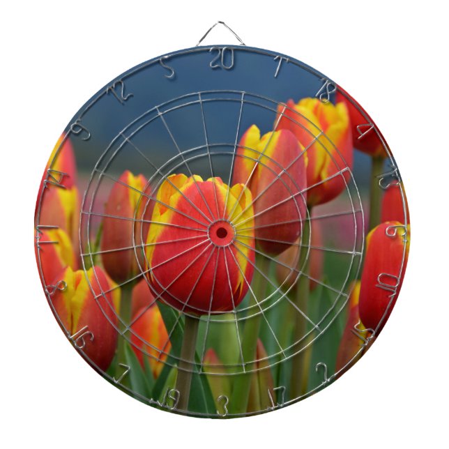 Tulips for Mum Dartboard (Front)