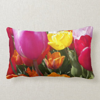 Tulips galore lumbar cushion
