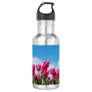Tulips Garden Clouds Banner 532 Ml Water Bottle