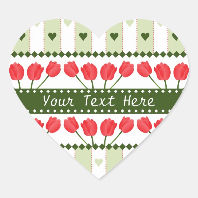 Tulips & Hearts stickers (Front)