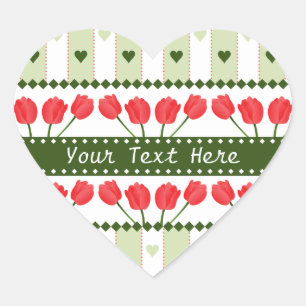 Tulips & Hearts stickers