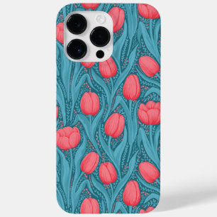 Tulips in blue and red Case-Mate iPhone 14 pro max case