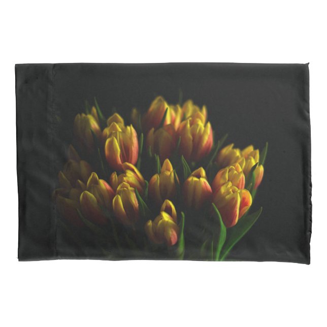 Tulips in Flower Bundle Pillowcase (Front)
